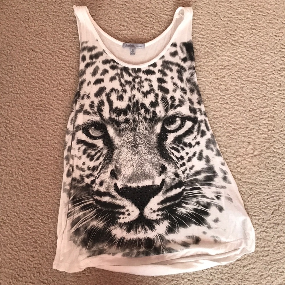 leopard graphic tank